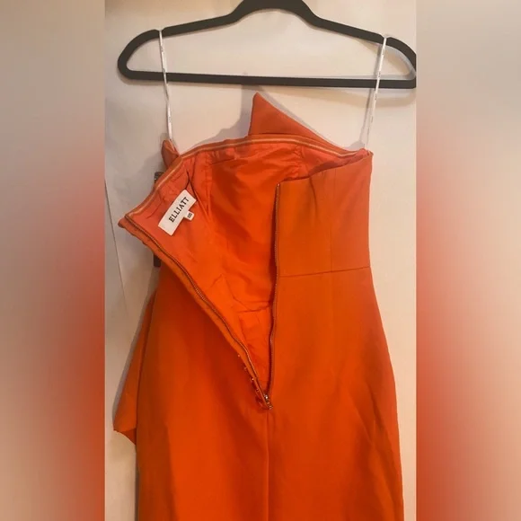 NWT ELLIATT Reception Dress in Orange Size XXS - Picture 11 of 13